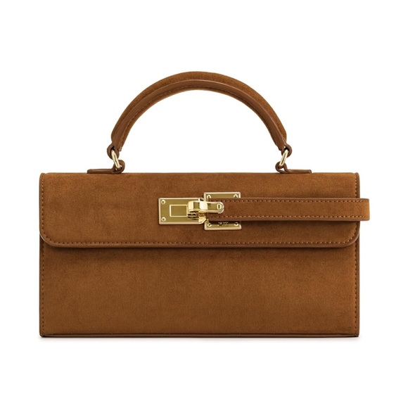 ✨NWT JW PEI Faux Suede Top Handle Bag - Picture 1 of 10